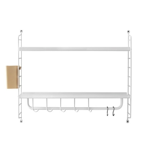 String Furniture Regal BATHROOM Wandregal weiß