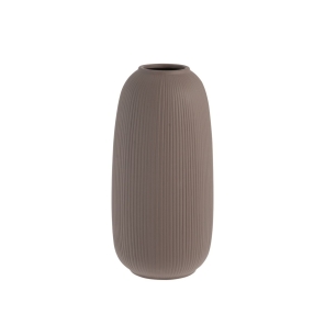 Storefactory Vase ABY Keramik braun matt | Ø 12x25 cm