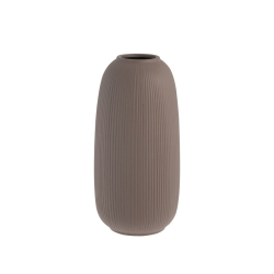 Storefactory Vase ABY Keramik braun matt | Ø 12x25 cm