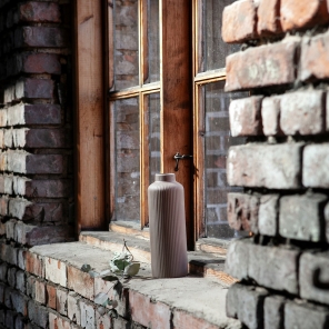 Storefactory Vase ADALA braun matt| Ø 8x23 cm
