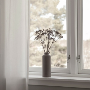 Storefactory Vase ADALA braun matt| Ø 8x23 cm