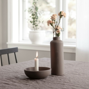 Storefactory Vase ADALA braun matt| Ø 8x23 cm