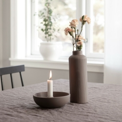 Storefactory Vase ADALA braun matt| Ø 8x23 cm