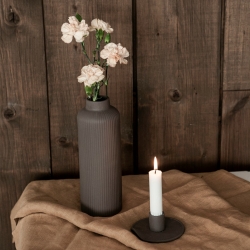 Storefactory Vase ADALA braun matt| Ø 8x23 cm