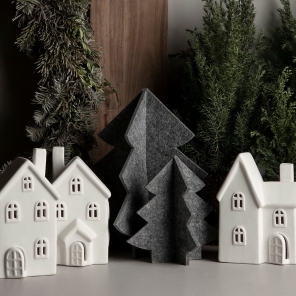 Storefactory Dekorationshaus BYN Nr. 10 Keramik weiß | 8x6x16 cm