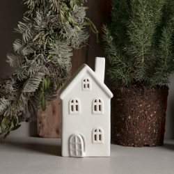 Storefactory Dekorationshaus BYN Nr. 10 Keramik weiß | 8x6x16 cm