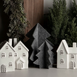 Storefactory Dekorationshaus BYN Nr. 10 Keramik weiß | 8x6x16 cm