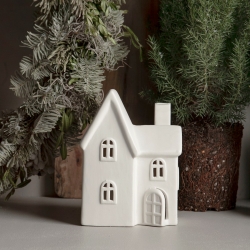 Storefactory Dekorationshaus BYN Nr. 11 Keramik weiß | 12x8x16 cm