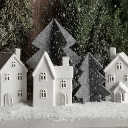 Storefactory Dekorationshaus BYN Nr. 11 Keramik weiß | 12x8x16 cm
