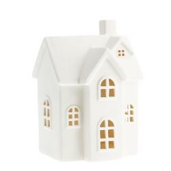 Storefactory Dekorationshaus BYN Nr. 7 Keramik weiß | 14x12x20 cm
