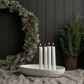 Storefactory Kerzenhalter GULLHOLMEN Keramik weiß