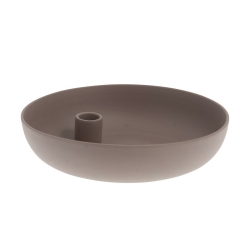 Storefactory Kerzenhalter LIDATORP L Keramik braun | Ø 21x6 cm
