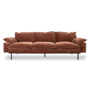 HKliving Sofa RETRO 4-Sitzer 245cm verschiedene Farben