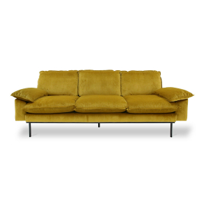 HKliving Sofa RETRO 3-Sitzer 225cm verschiedene Farben