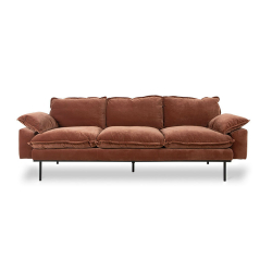 HKLiving Sofa RETRO 3-Sitzer 225cm verschiedene Farben
