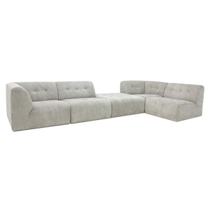 HKliving Couch VINT modular Cord creme | 97x94x74 cm