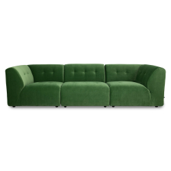 HKliving Couch VINT modular Royalsamt grün