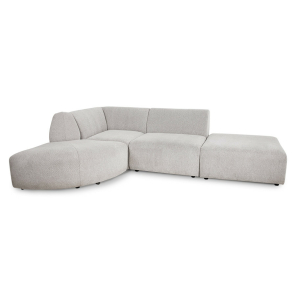 HKLiving Couch JAX modular Chenille hellgrau