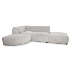 HKliving Couch JAX modular Chenille hellgrau