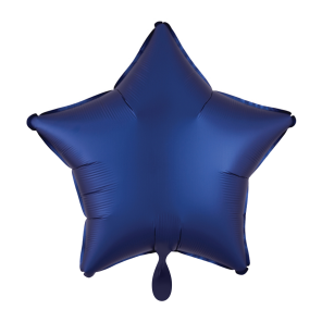 Ballon STERN dunkelblau matt Folienballon