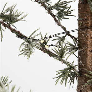 Lene Bjerre Zeder PINEA mit LED Kunstpflanze grün | Ø35x95cm