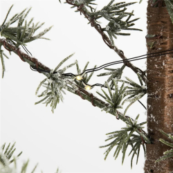 Lene Bjerre Zeder PINEA mit LED Kunstpflanze grün | Ø35x95cm