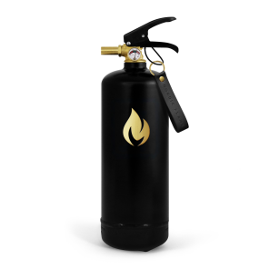 Nordic Flame Feuerlöscher GOLD EDITION schwarz gold 2kg
