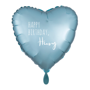 Ballon HAPPY BIRTHDAY Herz Ø45cm personalisierbar