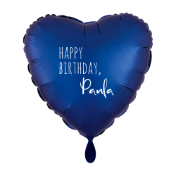 Ballon HAPPY BIRTHDAY Herz Ø45cm personalisierbar