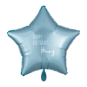 Ballon HAPPY BIRTHDAY Stern Ø45cm personalisierbar