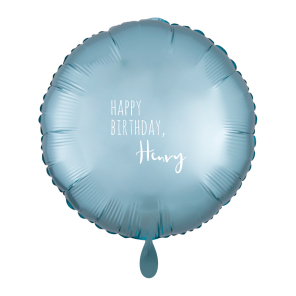 Ballon HAPPY BIRTHDAY Rund Ø45cm personalisierbar