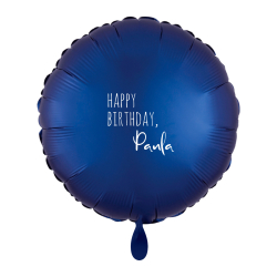 Ballon HAPPY BIRTHDAY Rund Ø45cm personalisierbar