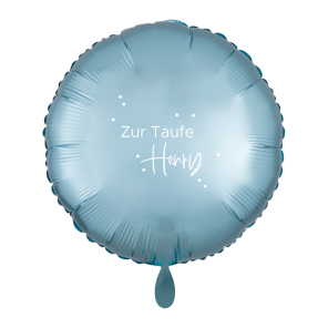 Ballon TAUFE Rund Ø45cm personalisierbar