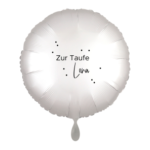 Ballon TAUFE Rund Ø45cm personalisierbar