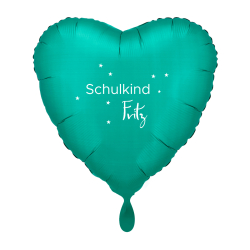 Ballon SCHULKIND Herz Ø45cm personalisierbar