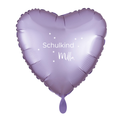 Ballon SCHULKIND Herz Ø45cm personalisierbar