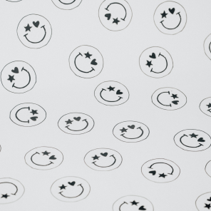 a good smile Geschenkpapier SMILEY weiß schwarz...
