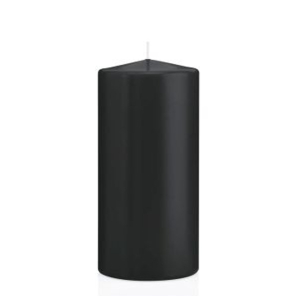 Wiedemann Kerze Stumpenkerze SCHWARZ uni |...