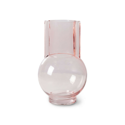 HKliving Vase SUNDAE PINK pink rosa | Ø10x23cm