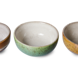 HKliving Schale Bowl XS CASTOR bunt 4er Set | Ø8x4cm