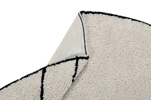 Lorena Canals waschbarer Teppich TRACE beige | 160x160cm