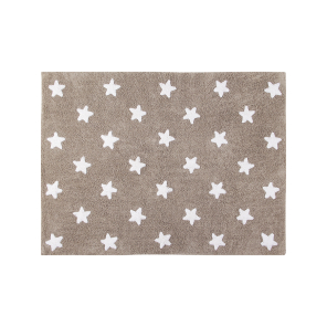 Lorena Canals Teppich STARS natur weiß | 120x160cm