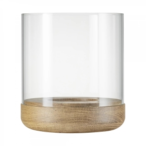 Blomus Windlicht LANTO XL oak natur | Ø26,5x25cm