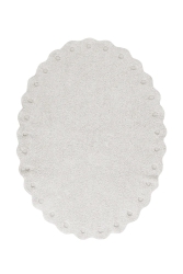 Lorena Canals waschbarer Teppich PINECONE ivory weiß | 180x130cm