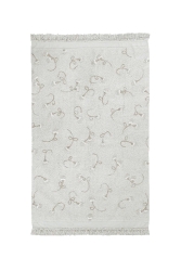 Lorena Canals waschbarer Teppich ENGLISH GARDEN ivory weiß | 210x140cm