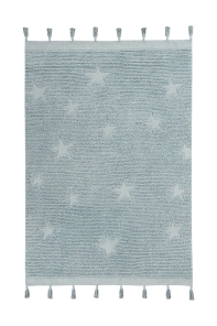 Lorena Canals waschbarer Teppich HIPPY STARS blau | 120x175cm