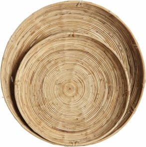 House Doctor Tablett CHAKA natur 2er Set