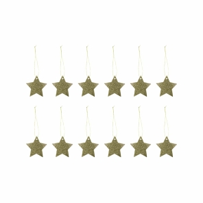 House Doctor Geschenkanhänger STAR gold glitter |...