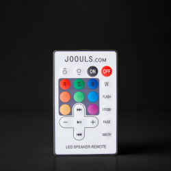 The JOOULY Getränkekühler mit Bluetooth Lautsprecher und Licht JOOULY 35 weiß/silber | Ø25x39cm