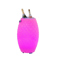 The JOOULY Getränkekühler mit Bluetooth Lautsprecher und Licht JOOULY LTD 65 weiß | Ø41x68cm